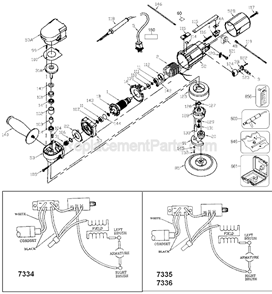 Page A Diagram and Parts List for 97366 Type 2 Porter Cable Sander Polisher